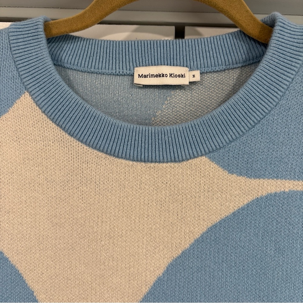 Marimekko Kioski Louhe Kivet Pullover Long Sleeve Sweater Alpaca Cotton Blend - Picture 2 of 10